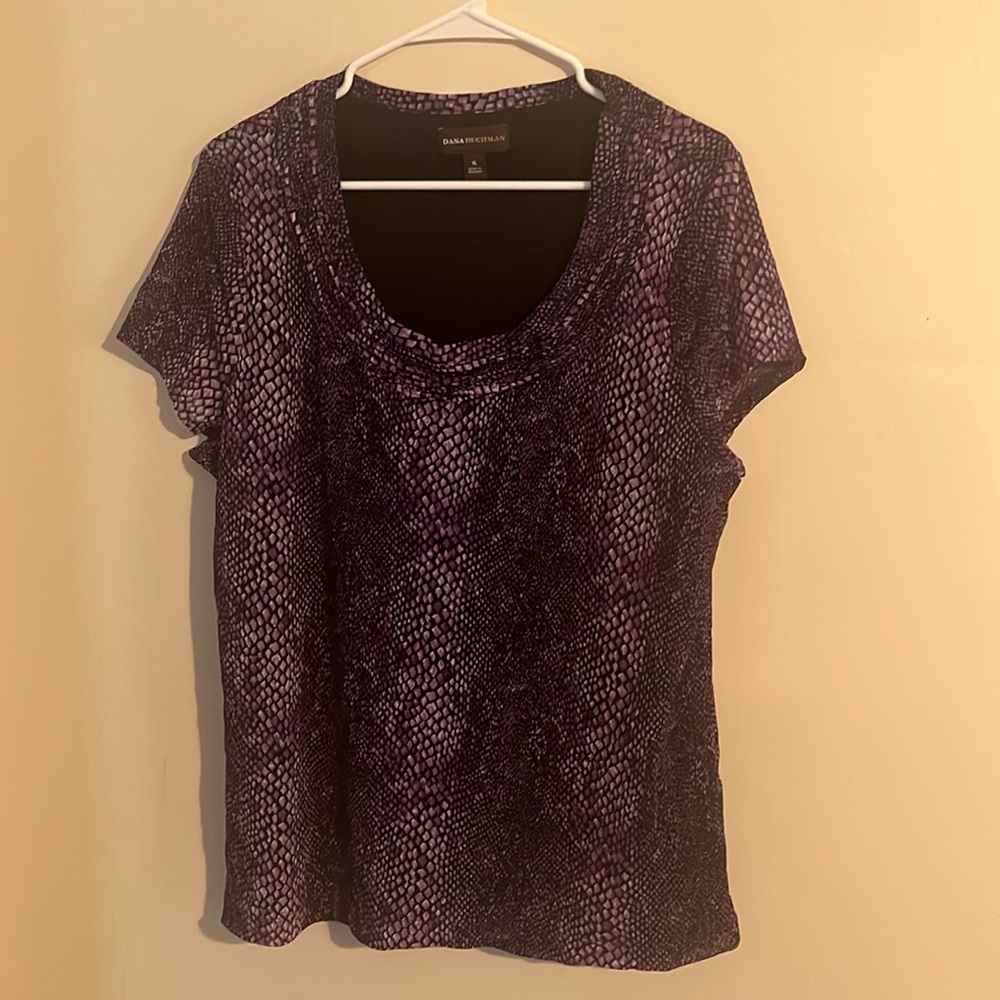 Women’s dressy shirt xl Dana Buchman purple